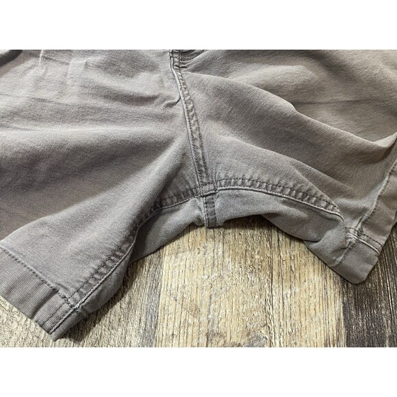 TOPO Designs Organic Cotton Shorts Brown 6” Inseam Pockets Mens Large Button Fly - Picture 4 of 16